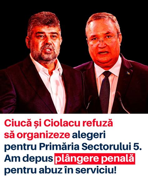 USR plângere penală pe numele lui Ciucă și Ciolacu Care este motivul