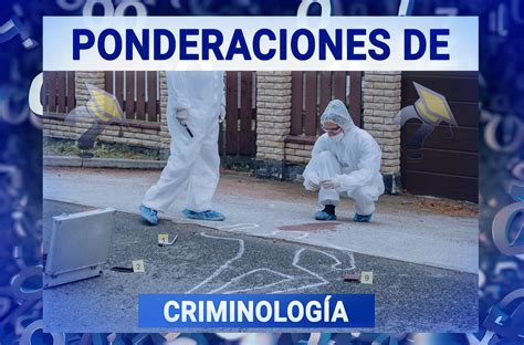 Ponderaciones De Criminolog A Pau