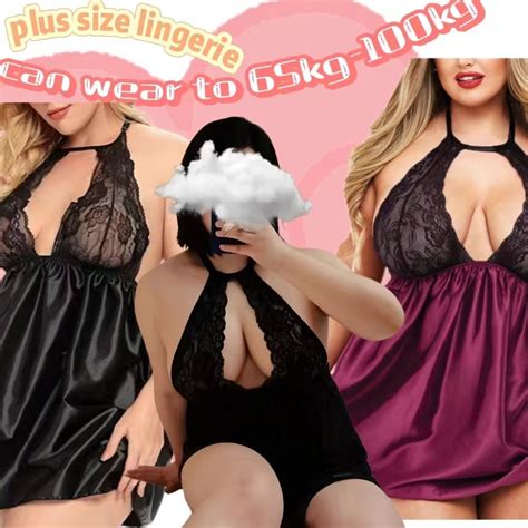 Plus Size Lingerie Lace Dress Suit Fat Sister Sexy Women Lingerie Uniform For Men Gift Sexy