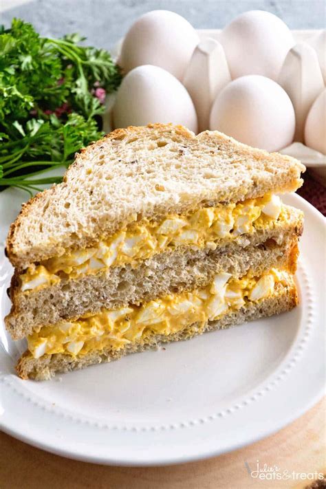 Deviled Egg Salad Sandwiches - Julie's Eats & Treats