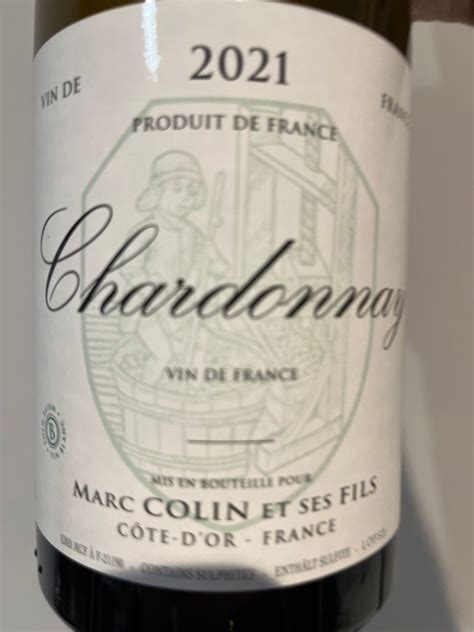 2022 Marc Colin et Fils Saint Aubin Lucé France Burgundy Côte de