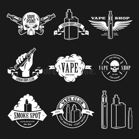 Vape Icon Set Stock Illustrations 1468 Vape Icon Set Stock