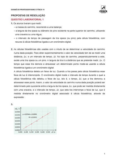 Ae Rf Quest Lab Resol Dossi Do Professor Rumo F Sica