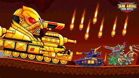Все Танки против Золотого Босса в Tank Arena Steel Battle - YouTube
