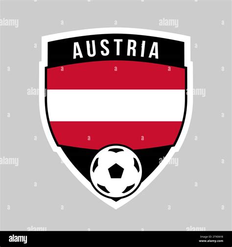 Illustration of Shield Team Badge of Austria for Football Tournament ...