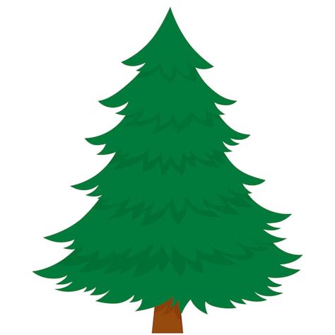 Premium Vector | Christmas tree isolated on white background. Christmas ...