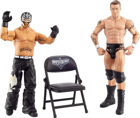 WWE GKY65 WrestleMania 2er Pack Figuren 15 Cm Randy Orton Vs Rey