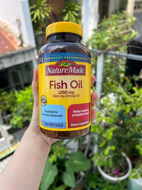 Date 12026 Dầu Cá Nature Made Fish Oil 1200mg 360mg Omega 3 200 Viên