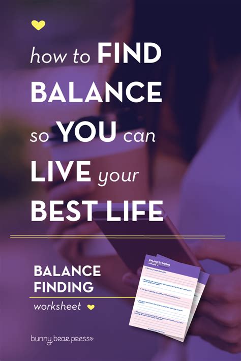 Finding Balance In Life Worksheet Escolagersonalvesgui