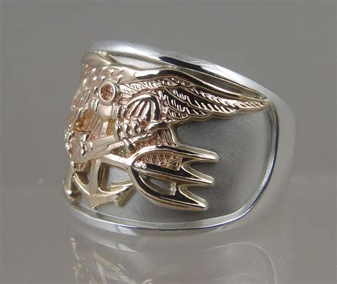 US navy rings Navy SEAL Ring-US Navy UDT Seal ring emblem is made from ...