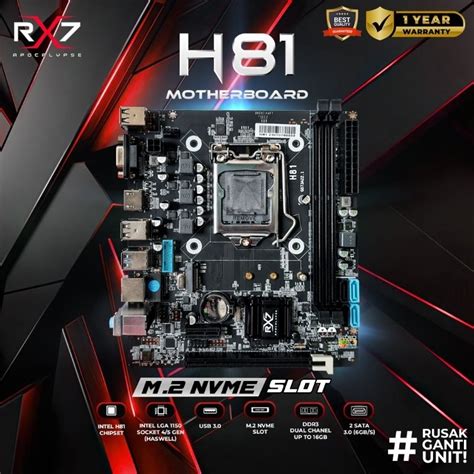 Jual Motherboard Rx H Lga Ddr Mainboard H Support Nvme