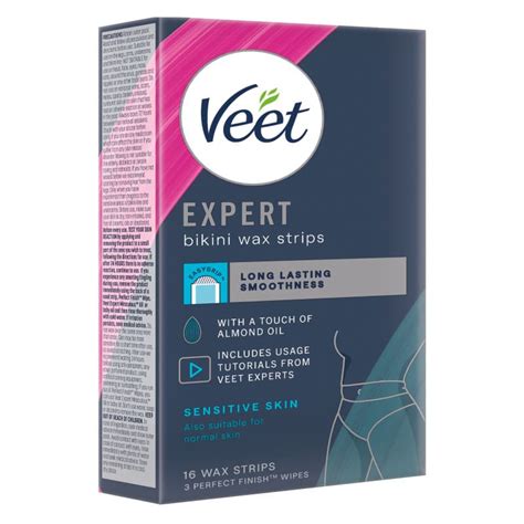 Buy Veet Expert Wax Strips Bikini Sensitive 16 Pack Online At Cincotta