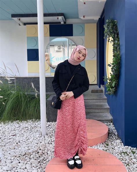 Ootd Hijab Ala Selebgram Azzahra Syamil Girly Dan Manis