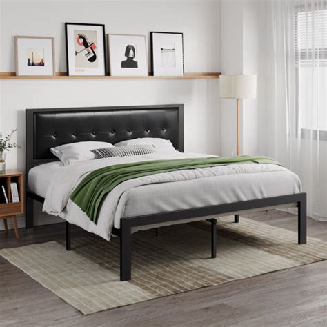 Lark Manor Artina Upholstered Metal Platform Bed And Reviews Wayfair