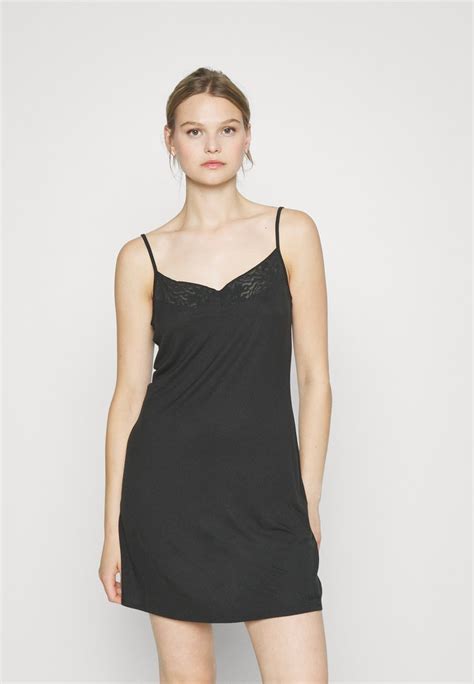 Calvin Klein Underwear Chemise Nachtjapon Black Zwart Zalando Nl