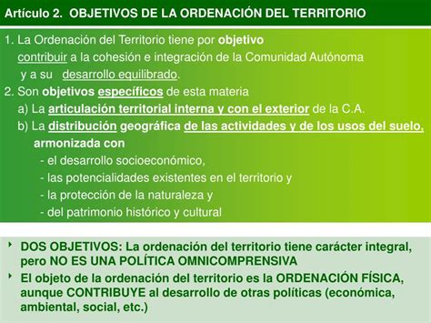 Ppt El Marco Normativo De La Ordenaci N Del Territorio Y Su Relaci N