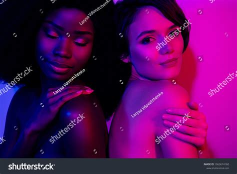 Portrait Two Attractive Naked Women Caressing Stock Photo 1963674160 Shutterstock