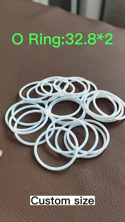 White Black Ptfe O Ring Oring O Ring Tefloning Ring Flat