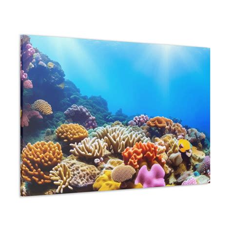 CANVAS ART Coral Reef Wall Art Coral Reef Decor Coral Reef Canvas ...