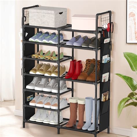 5 Tiers Shoe Rack Tall Shoe Organizer Shoe Storage Vertical Shoe Shelf