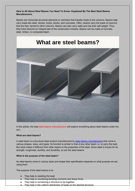 Steel Beams Glasgow at Billy Mcmanus blog