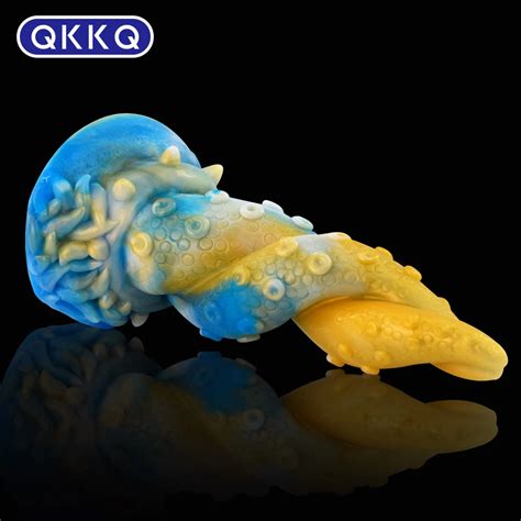 QKKQ Dildo Tentáculo de Fantasia para Homens e Mulheres Ventosa Animal Pênis Masturbar Anal