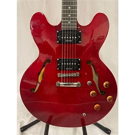 Used Epiphone Used Epiphone Dot Red Hollow Body Electric Guitar Red Guitar Center