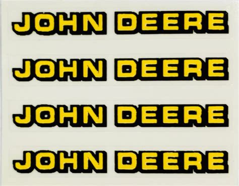 Decal John Deere Yellow Black Dj Midwest Decals