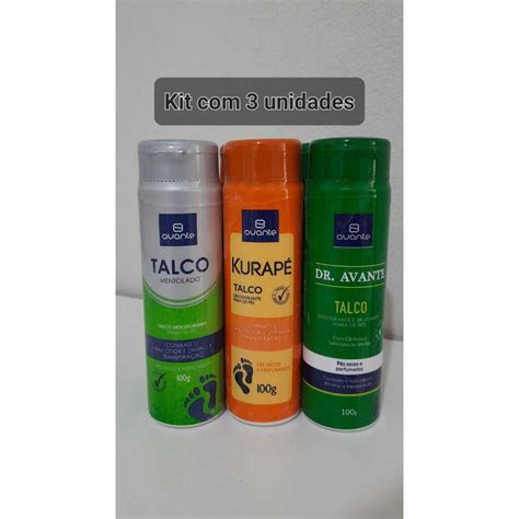 Melhor Talco Para Chulé - Talco desodorante para os pés 100 grs AVANTE ORIGINAL - talco chulé Kit ...