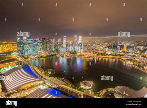 Panorama of Singapore skyline downtown Stock Photo - Alamy