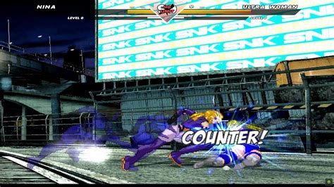 Nina Williams Vs Ultra Woman Mugen Fighting Games YouTube