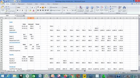 Basic Beverage Shop Excel Model Eloquens