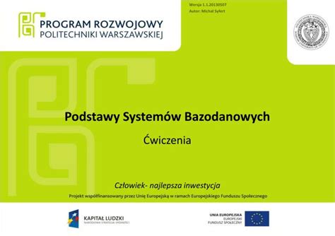 PPT Podstawy Systemów Bazodanowych PowerPoint Presentation free