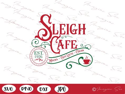 Christmas Svg Hot Cocoa Svg Santa Svg Sleigh Svg Classic Etsy