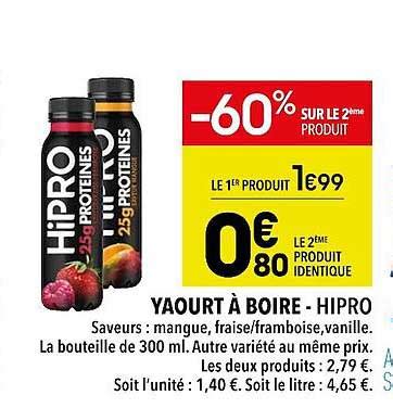 Promo Yaourt Boire Hipro Chez Supeco Icatalogue Fr