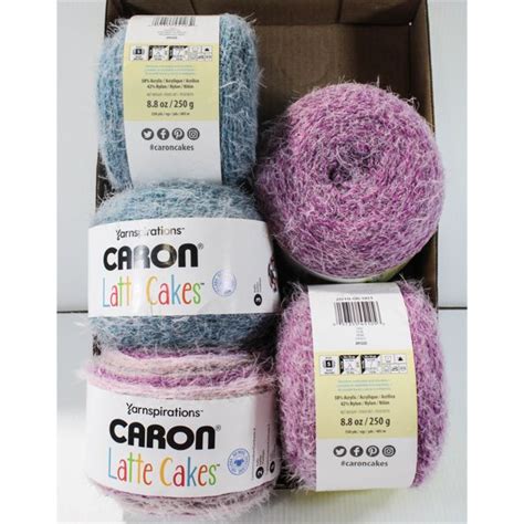 5 Skeins Yarnspirations Caron Latte Cakes Yarn