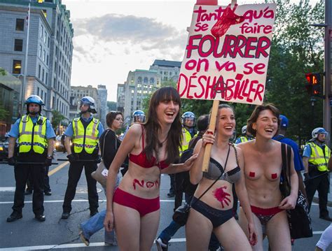 A View From The Beach Grand Prix Silly Canucks Conduct Semi Nude Protest