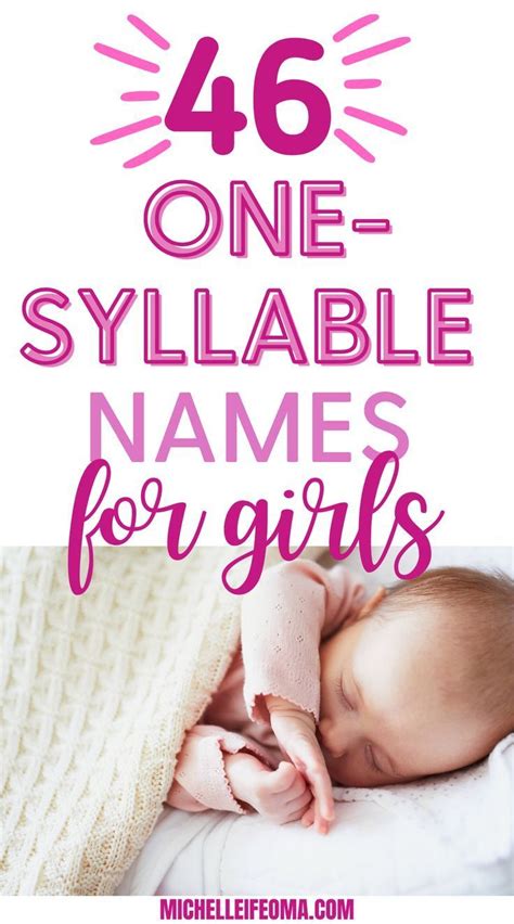 One Syllable Girl Names You Ll Fall In Love With Artofit