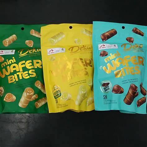 Deka Mini Wafer Bites G Peanut Butter Durian Choco Choco