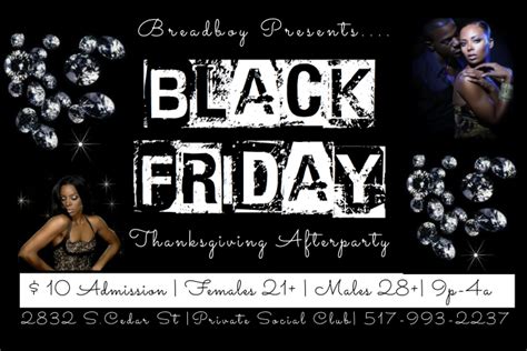 Black Friday Party Template Postermywall