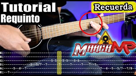 Recuerda Marca MP Requinto Y Acordes Tutorial Como Tocar En