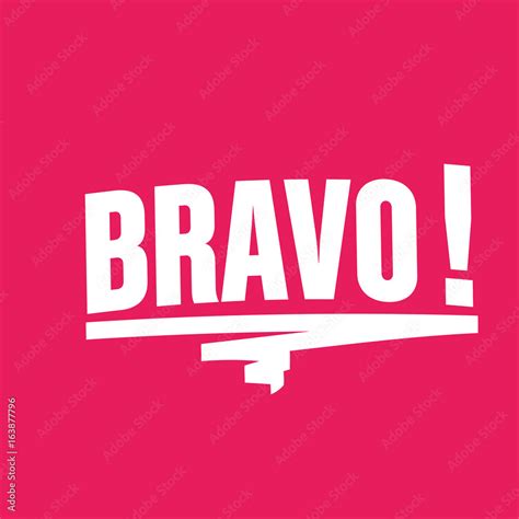 bravo stock vector adobe stock