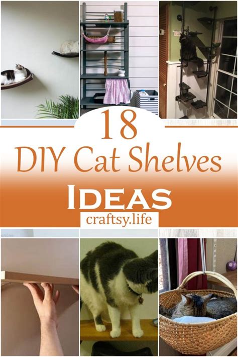 18 DIY Cat Shelves To Build For Your Furry Friend - Craftsy