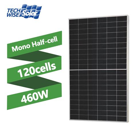 Techwise 450W 460W 440W Full Black Module PV Module Mono Crystalline