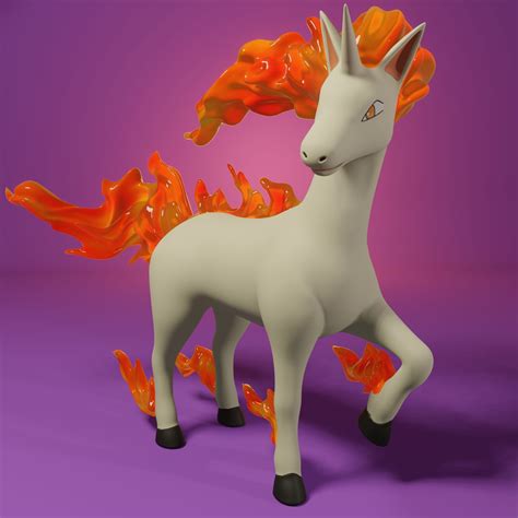 Descargar Archivo Stl Pokemon Rapidash Dise O Imprimible En D Cults