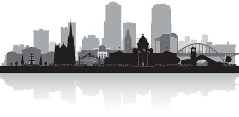 Little Rock Arkansas City Skyline Silhouette Stock Illustration ...