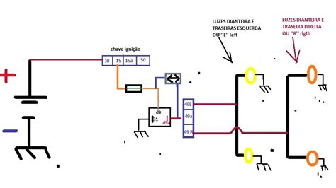 Esquema El Trico Instala O Luz De Seta Simula O Paint Youtube