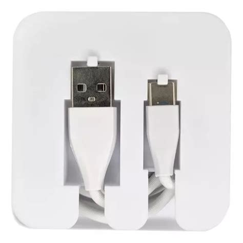 Cable De Datos Carga Usb Tipo C Metro Goldtech Atrix Color Blanco