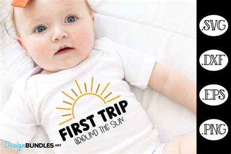 First Trip Around The Sun Birthday Svg