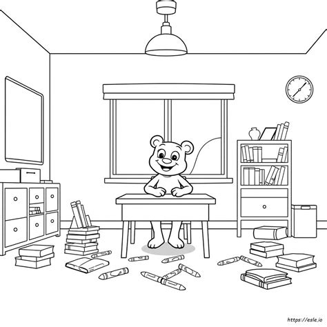 Ban Ban Kindergarten Coloring Pages